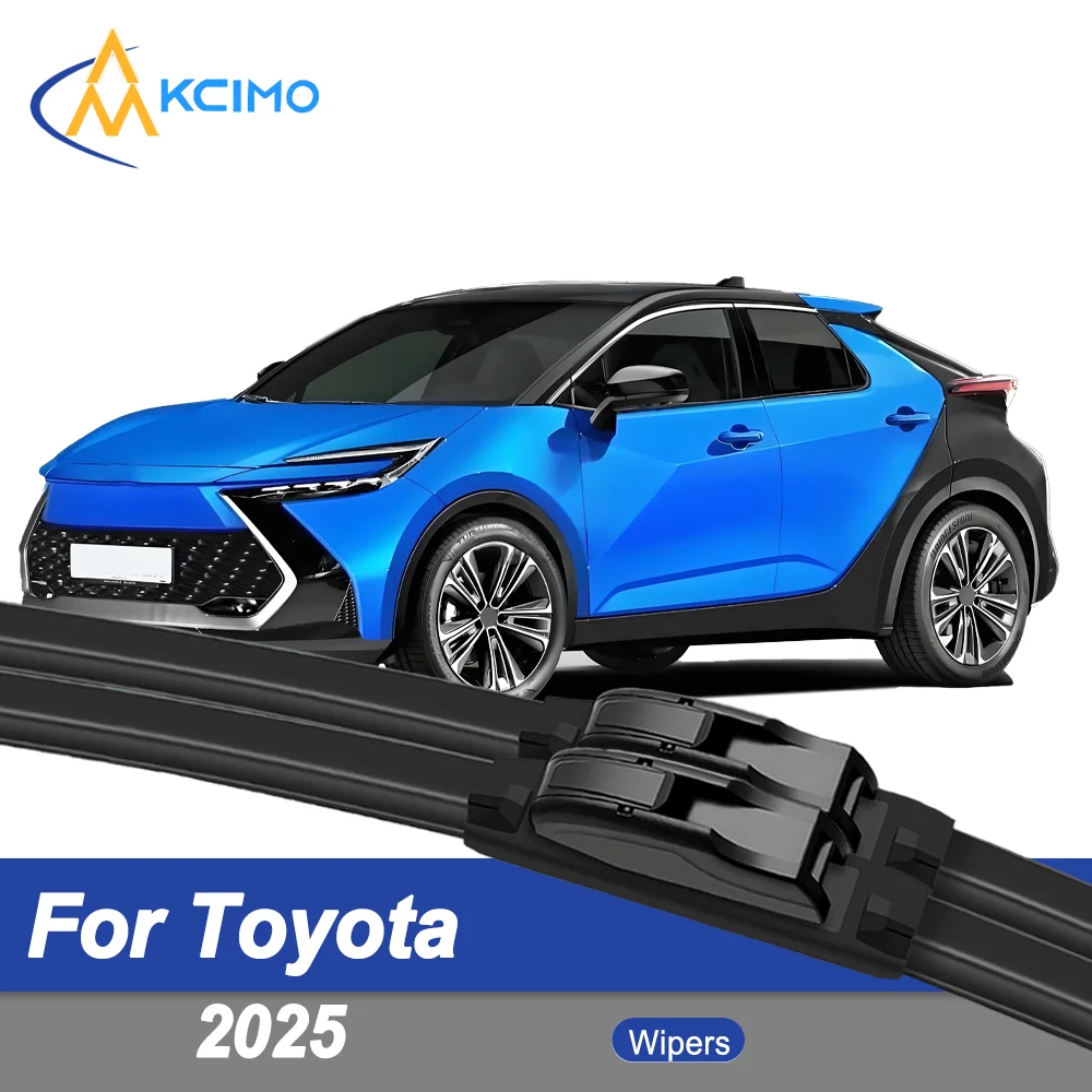 

Premium Rubber Durable Silent Windshield Wiper Blades 2pcs for Toyota C-HR+ 2025 Front Wiper Blades Set