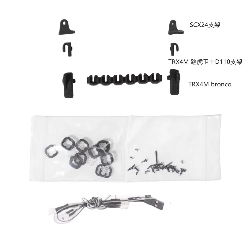 Multi Beugel Universele Plafondlamp met 6 Hoge Helderheid Verlichting voor 1/181/24 Klimmen Afstandsbediening Auto Upgrade Accessoires