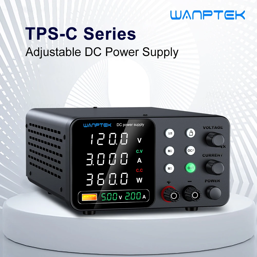 WANPTEK TPS-C Series DC Power Supply 120V3A Mobile Phone Repair Notebook Repair Workbench Power Supply Laboratory Teaching