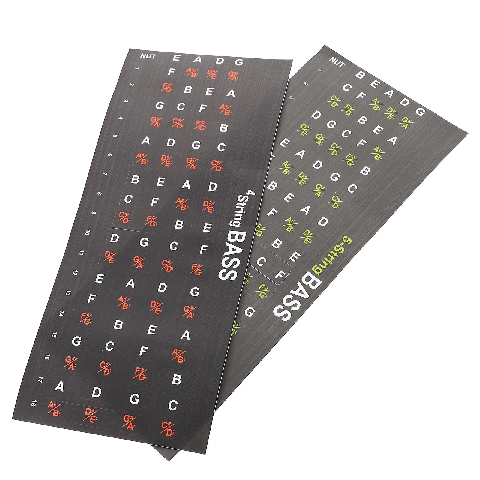 

2Pcs Guitar Guitar Trainer Notes Notes Beginner Scale Stickers Accessories Practice Scale Accessories Bright Clear Paper
