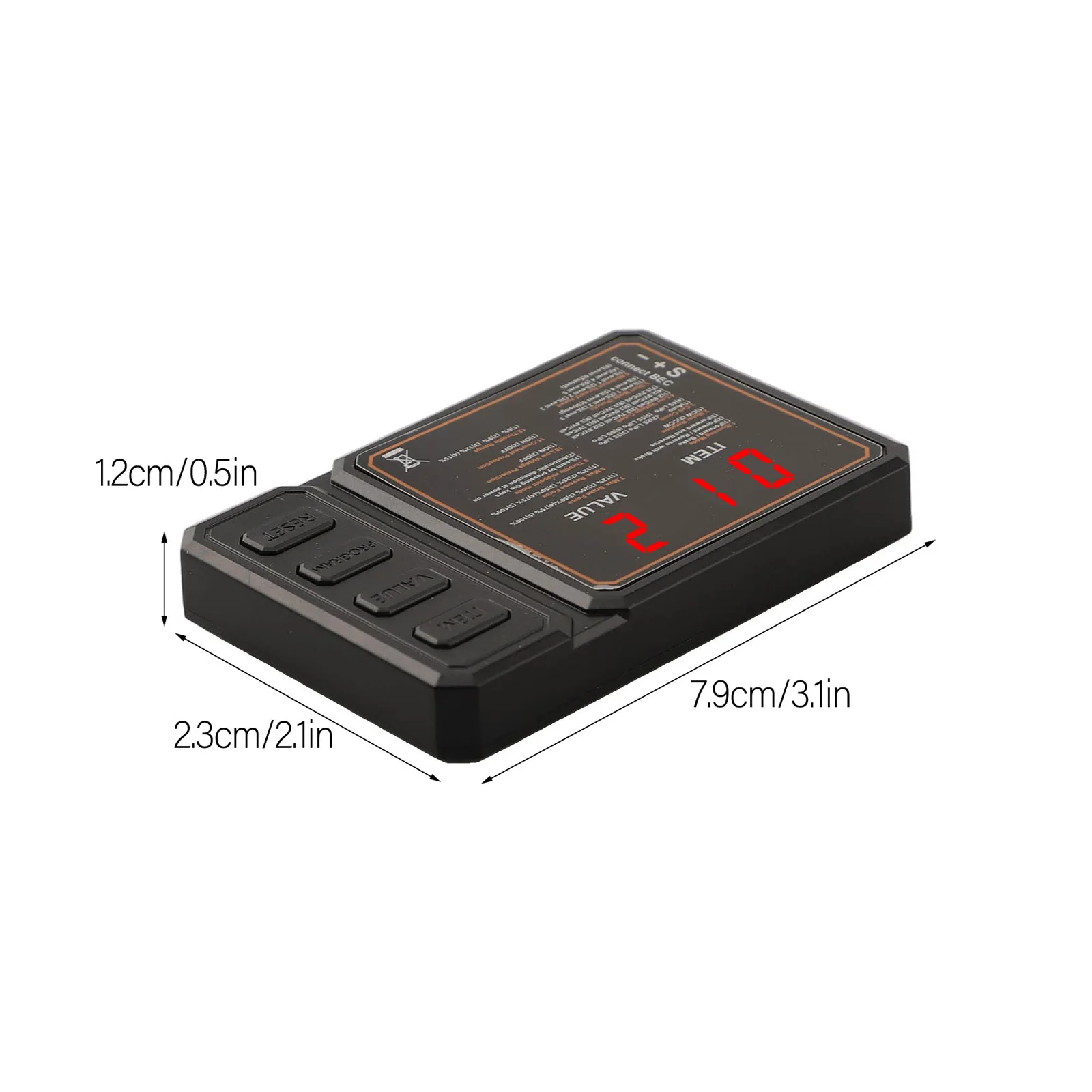 Customizable Braking Control Brushless for esc Programmer RC Car Performance Tuning Clear LED Display Protective Performance