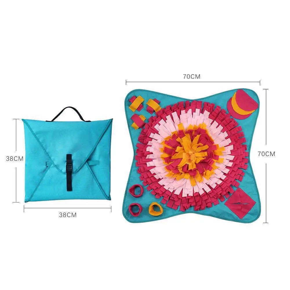 

Pet Puzzle Decompression Training Feeding Flowers Smelling Pad for Dogs and Cats Dog Training