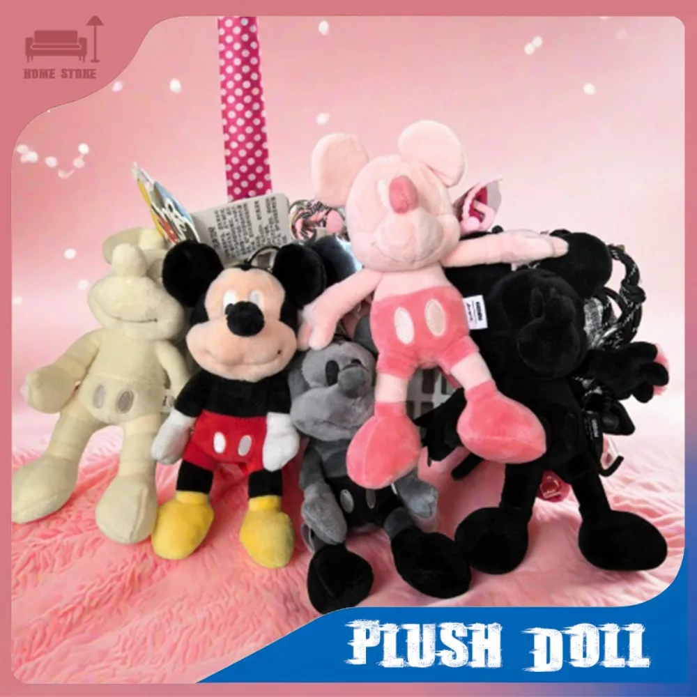 

Trendy Pink Mickey Cowboy Doll Pendant Keychain Cute Plush Toy Birthday Gift Collectible Accessory for Girl Schoolbag Decoration