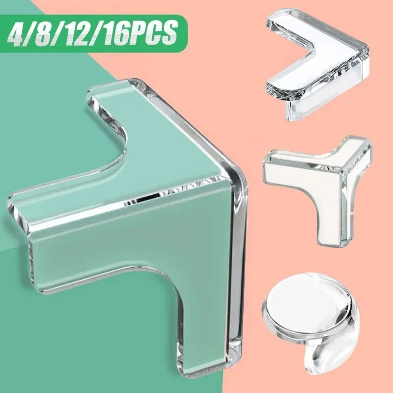 

Baby Safety Silicone Table Corner Protector Furniture Edge Protection Cover Transparent Children Anti Collision Edge Guards