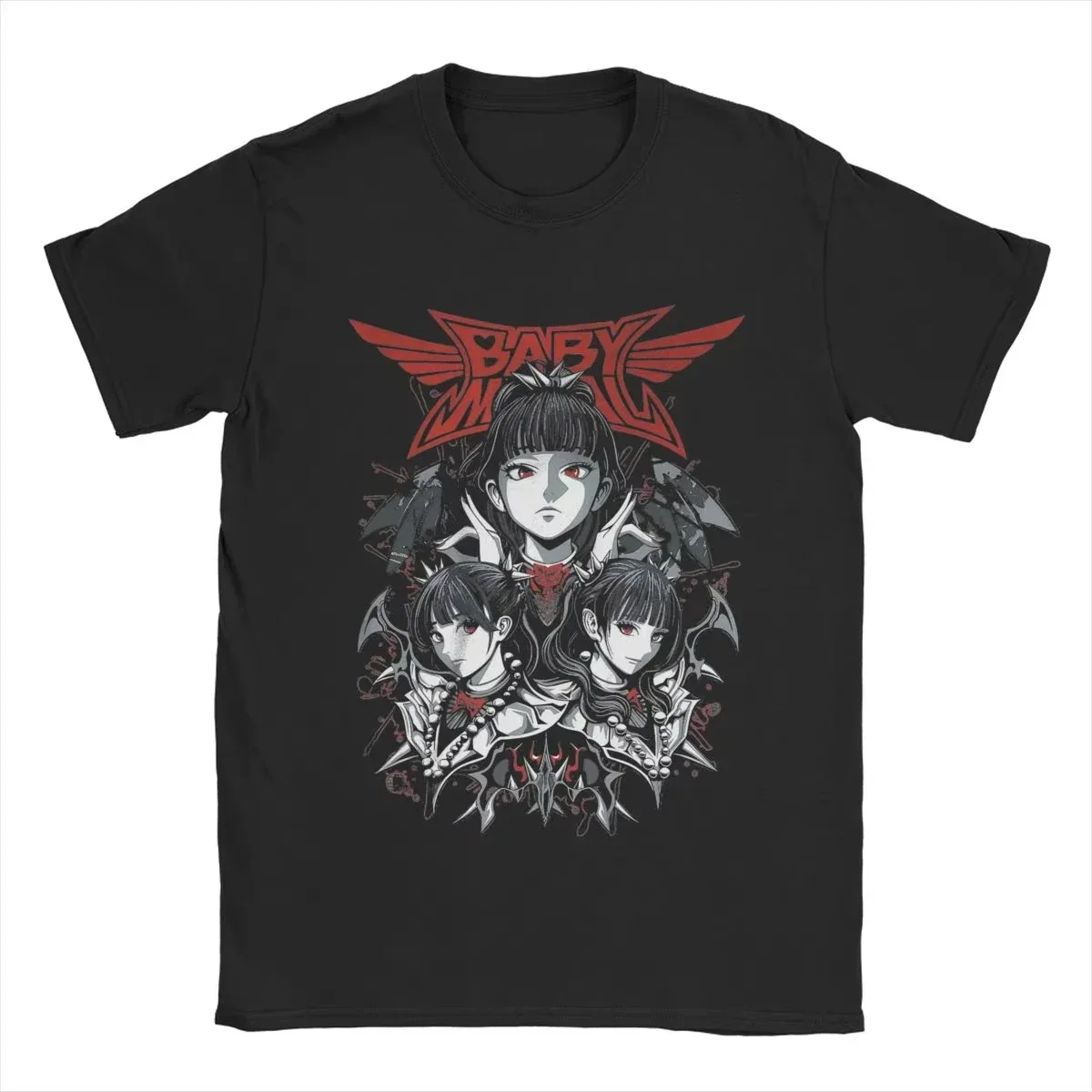 Fit 2026 Band BABYMETAL T-shirt Short Sleeve Cotton Summer Tshirts for Women Casual Unisex Hip Hop Streetwear Graphic Clothing
