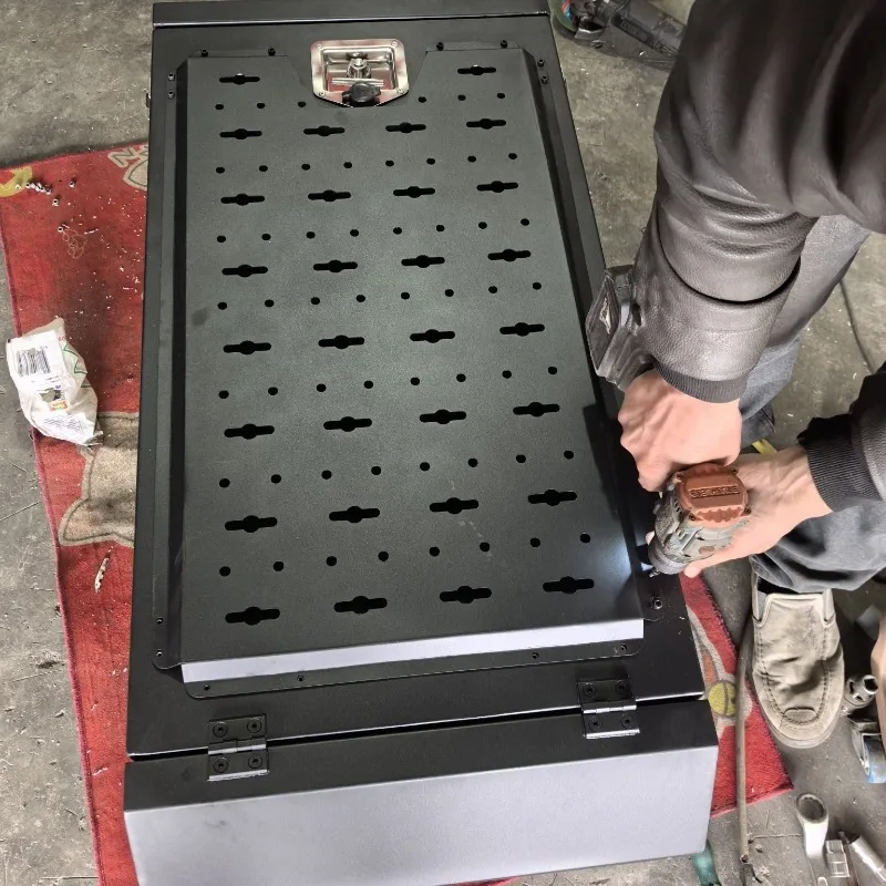 The lock is strong and durable, and the space is quite large, suitable for various RVs
