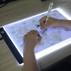 Children Drawing Board A5 LED Drawing Copying Table Transparent Copying Table 3 level Adjustable Brightness Light Notebook