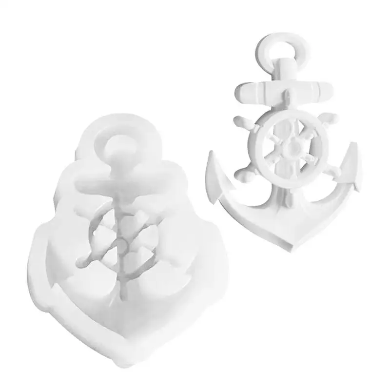Ship Anchor Mold Ship Anchor Reusable Silicone DIY Mold Beginner-Friendly Epoxy Casting Resin Mold Easily Unmold For Candles
