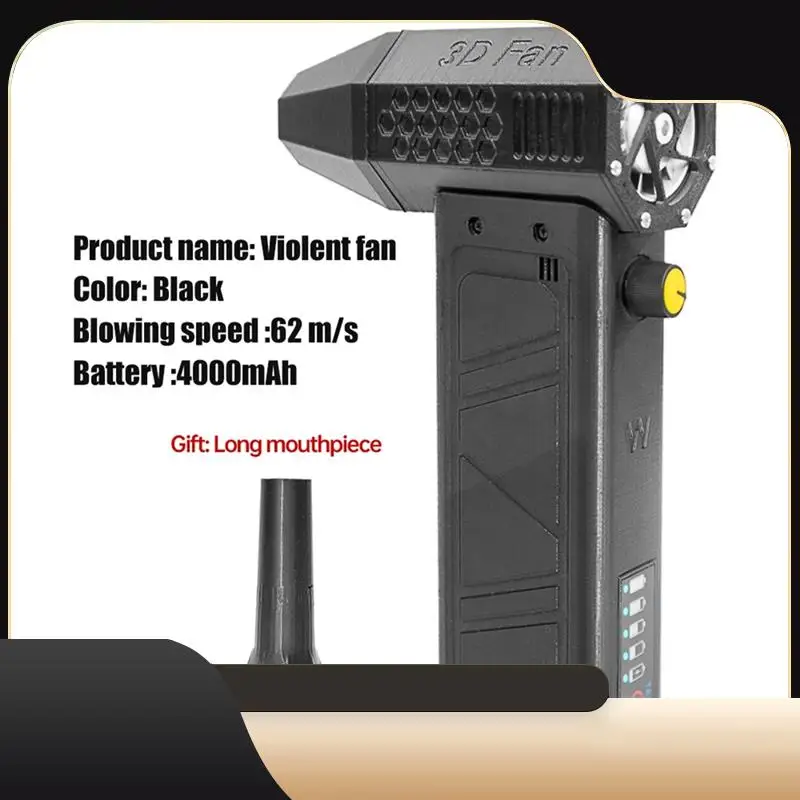 

Powerful Blower High Speed Duct Fan Turbo Jet Fan 140000 RPM Wind Speed 52M/S Turbo Fan Brushless Motor Violent Blower-T44C