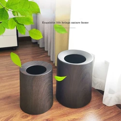 Japanese Style Double Decker Garbage Bucket Luxury Hotel Restaurant Hall Bedroom Waste Bins Household Cleaning Tools Kitchen