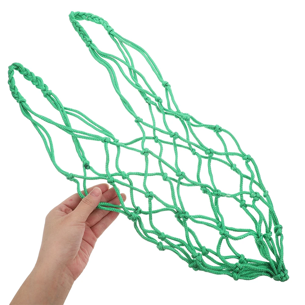

2Pcs Heavy Duty Livestock Feeding Net Bag Thickened Nylon Mesh for Hay Grass Slow Feeding Horses Goats Cattle Sheep