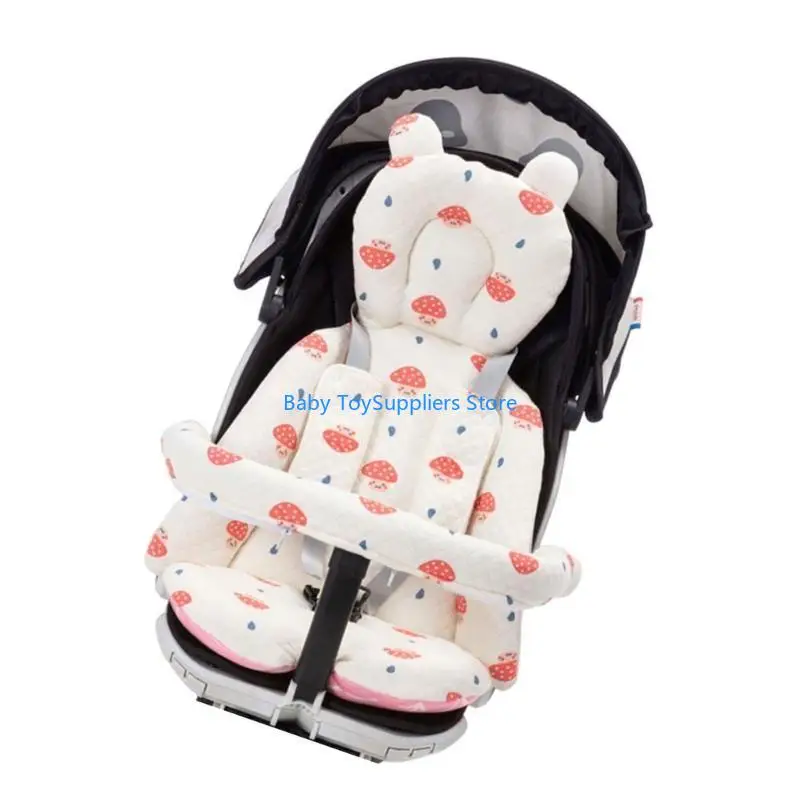 R1WF حزام مسند الذراع لعربات الأطفال، بطانة داخلية، غطاء حزام الكتف #4