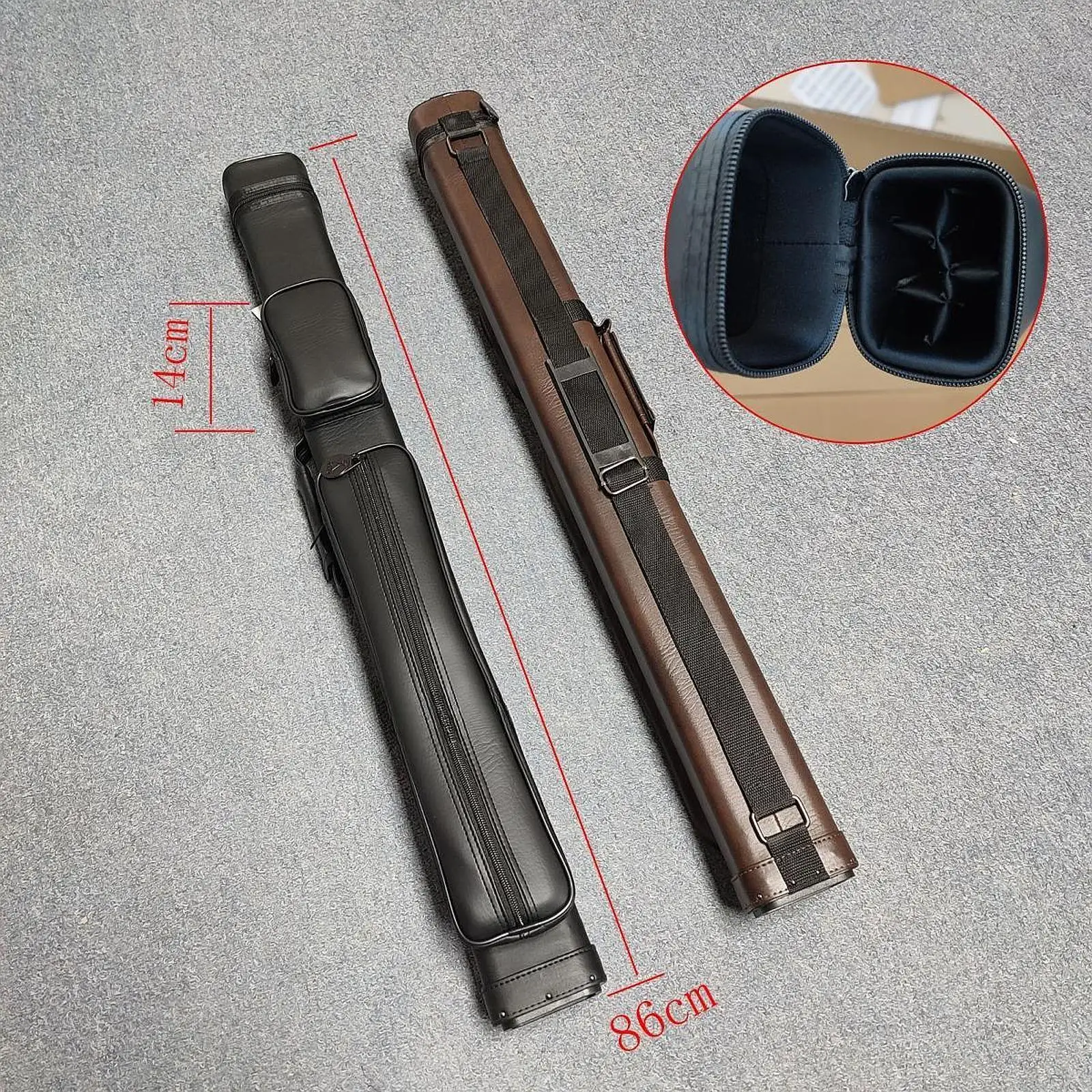 

Чехол для бильярдных киев из искусственной кожи, на 5 слотов, защитный кейс-сумка для хранения киев, для аксессуаров для бильярдного стола