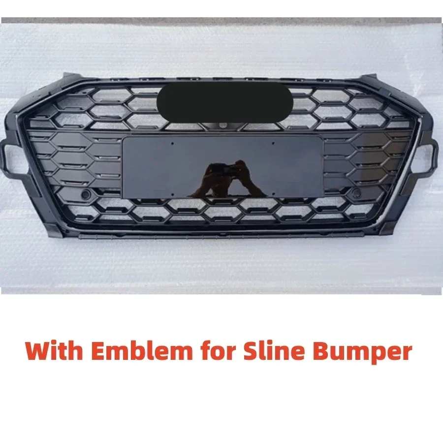 

Racing Grills Front Bumper Grille Honeycomb Sport Grill Car Bumper Grille For A4/S4 2020 2021 2022 For RS4/S4 Grill Style