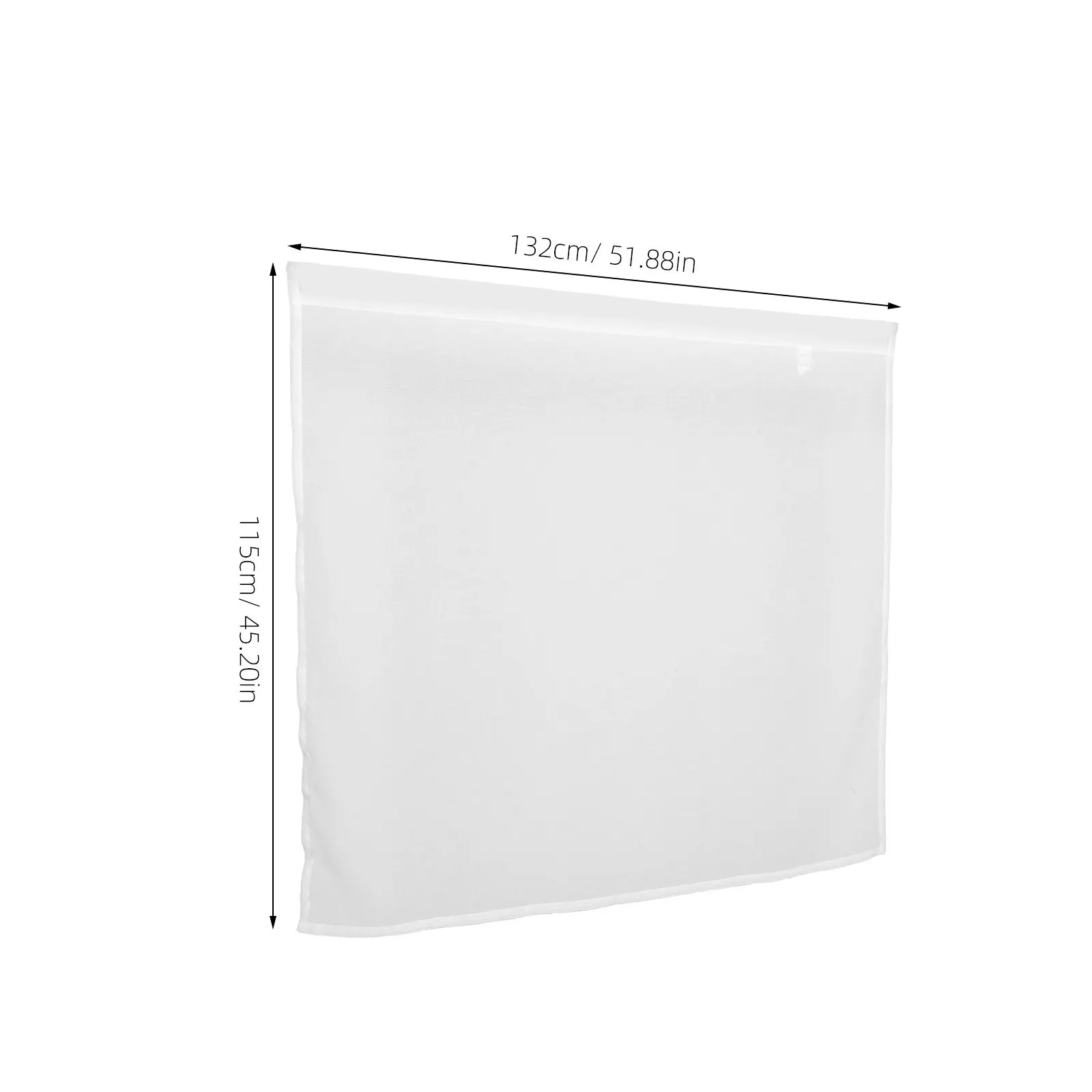 White Short Sheer Curtains Light Filtering Privacy Drape Polyester Easy Room Bedroom Kitchen Bathroom Window