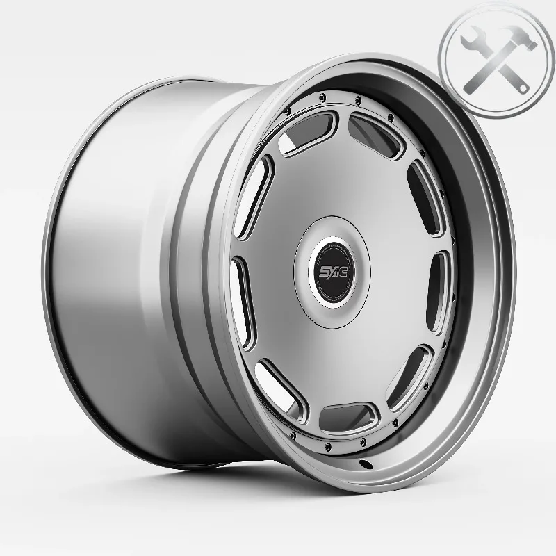 

16-24 Inch Two-piece Forged Aluminum Alloy Semi-closed Passenger Car Wheel Hub High End Auto Refit Rims