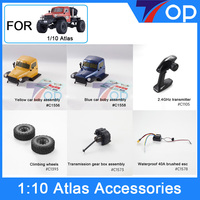 FMS 1/10 4WD Atlas Original Spare Parts Girder Shell Lens Rod Set Wheel Hub Screw Transmitter Receiver Servo
