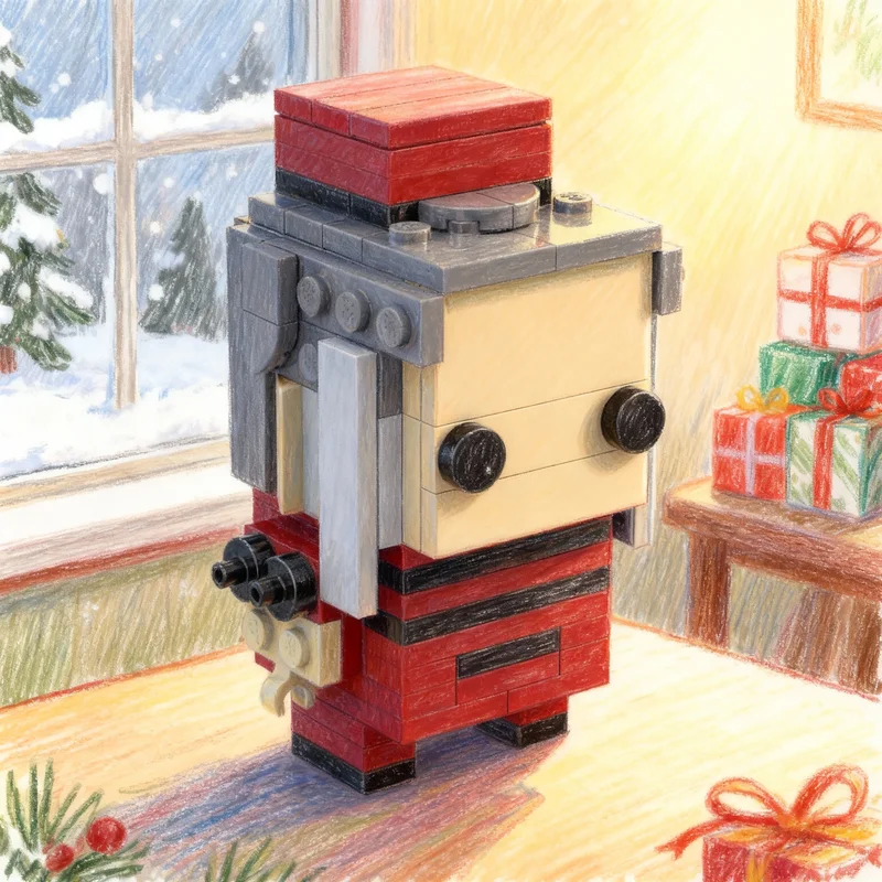 

Набор строительных блоков MOC Brickheadz Minty Julien Bam, 112 деталей, модель для сборки, рождественский подарок, идея для творчества, развивающая игрушка