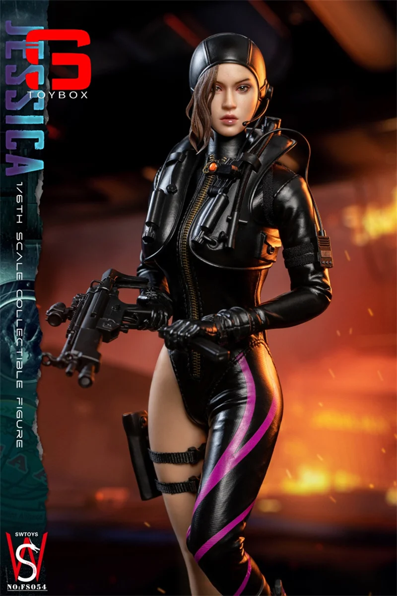 In Stock SWTOYS FS054 1/6 Jessica Action Figure Model 12'' Female Soldier Action Figurin Doll Full Set Collectible Toy