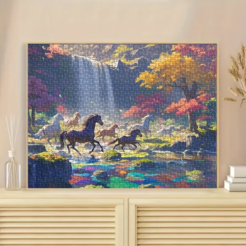 Natural Scenery Jigsaw Puzzles 120/300/500/520/1000/1314 Pcs  Wooden Puzzles Decompression Toy for Adults Family Game Bedroom