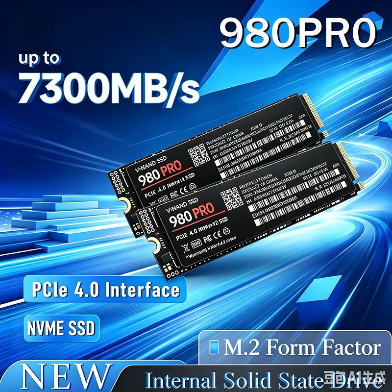 NEW 980 PRO NVMe M.2 2280 SSD PCIe 4.0 x4 TLC 3D 1TB 2TB 4TB 8TB high speed storage upgrade for PS5 gaming desktop low power