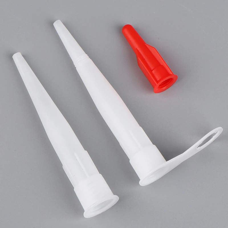 10PCS Spare Silicone Tube Nozzle Cap Re-sealable Mastic Cartridge Spare Nozzles Screw Cover For Silicone Caulking Pipes