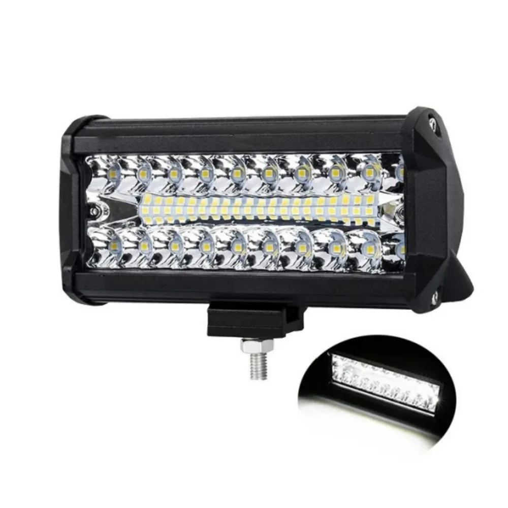 IP68 Waterproof 120W LED Work Light Off-road Driving Color Black Unique Cooling System Energy Saving Design Silicone Sealing