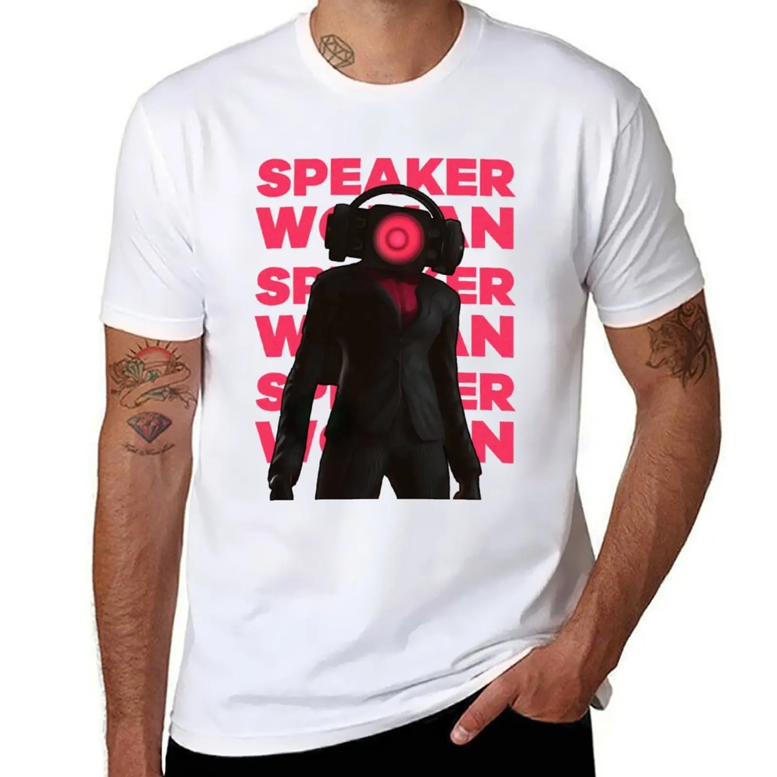 

Speaker Woman - Skibidi Toilet T-Shirt man t shirt cotton high quality man tshirt T-Shirt