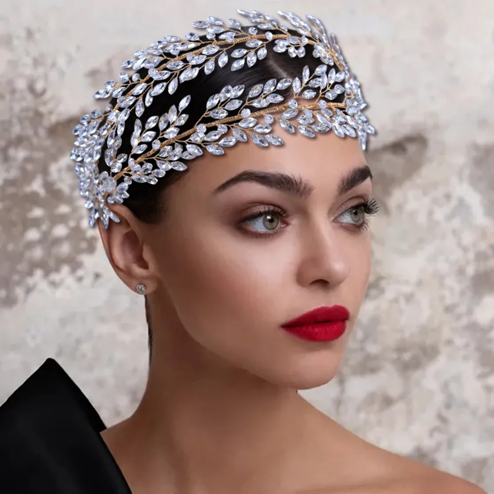 Bandeau brillant pour cheveux de mariée, pince à cheveux en strass, accessoires pour cheveux, bijoux en cristal