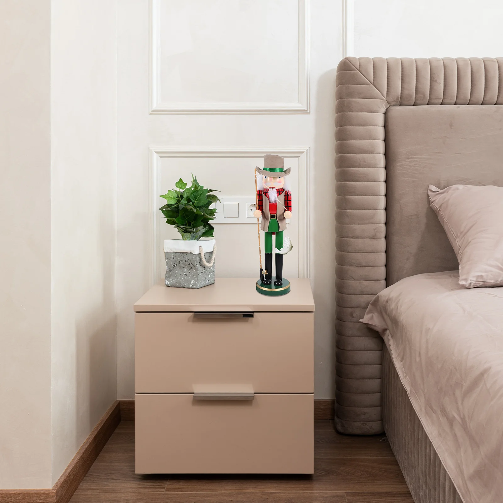 

Festive Wooden Nutcracker Christmas Ornament for Home Decor Fireplace Mantel Shelf Table Centerpiece Holiday Display Decor