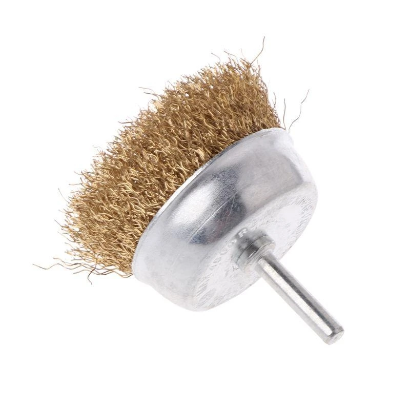 E06B Stainless Steel Wire Wheel Cup Brush Used to Clean Rust Flakes & Abrasives Drill