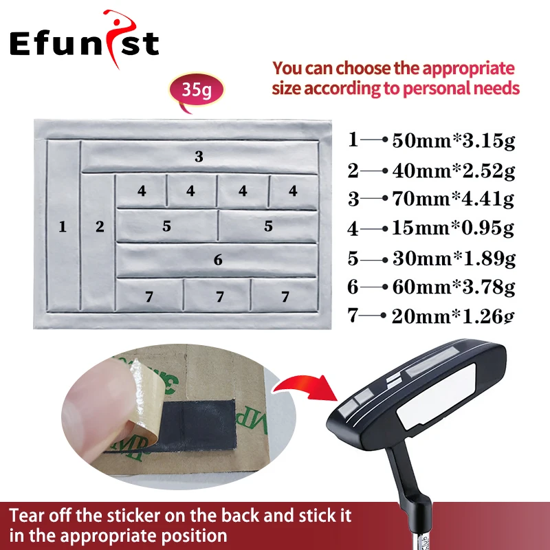 المهنية عالية الكثافة الرصاص الأوزان جولف الرصاص الشريط الرصاص ورقة الوزن الذاتي التصاق للجولف الخشب الحديد مضرب إسفين النوادي رئيس