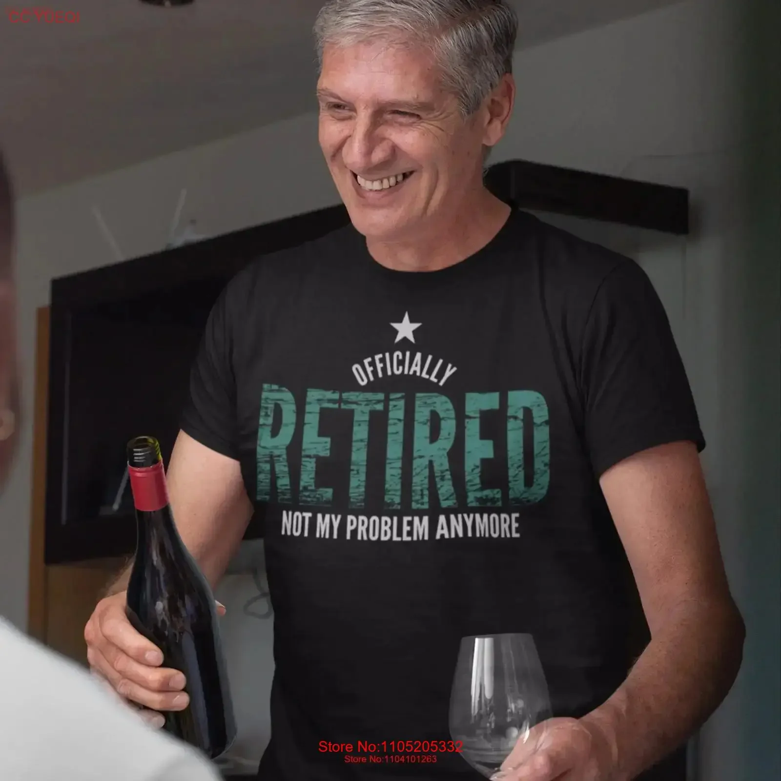 Funny RetiremenT T Shirt Officially Retired Not My Problem Anymore For Men and Women His Her vintage Washed Stylish Slightly