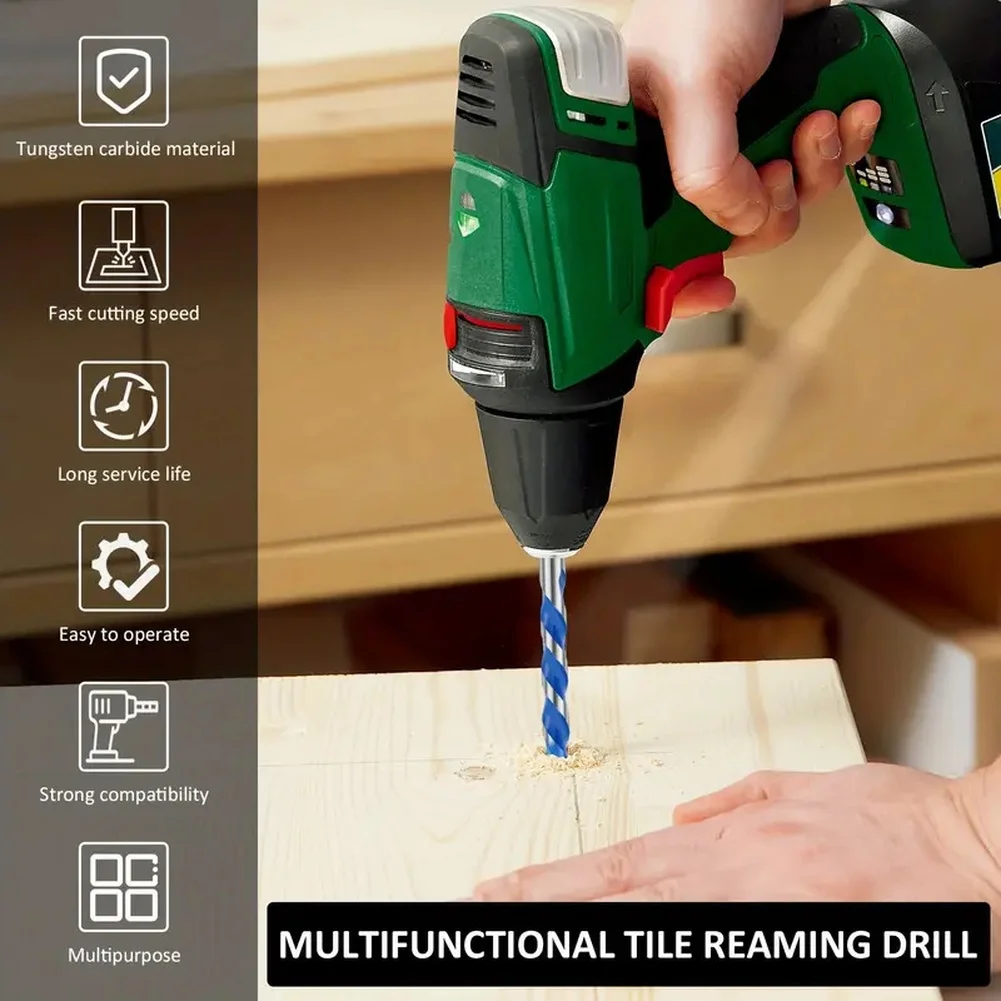 

Набор твердосплавных сверл для плитки (3/4/7 шт.) для бетона, стекла, пластика, универсальные сверла для металла, фрезы для сверления