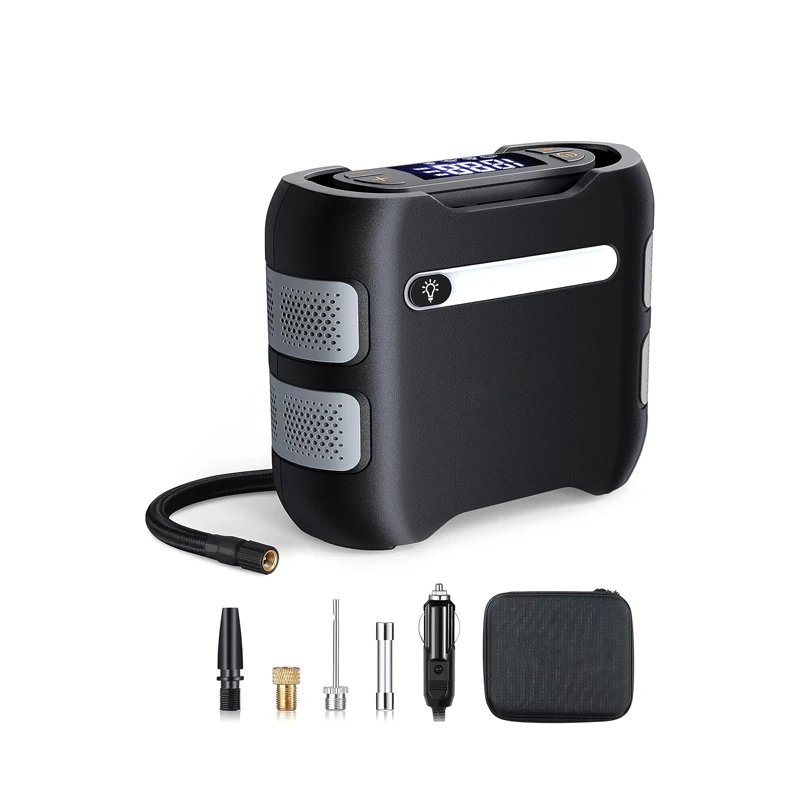 High Power 180W Cable Portable Air Compressor Tire Inflator with Tire Pressure Monitor