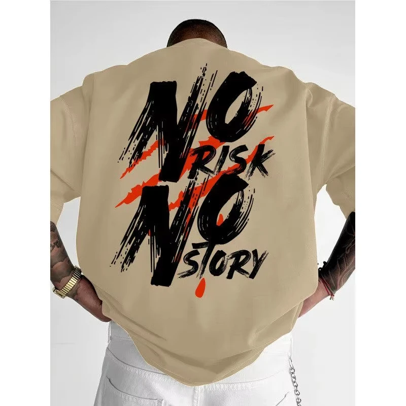 Fashionable Cotton Printed Personalized Round-neck Short-sleeved Summer New Style Men's and Women's Loose-fitting T-shirt