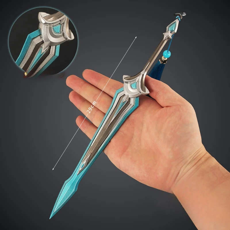 29 سنتيمتر جديد VALORANT أنيمي الشكل محيط المعادن الحرفية نموذج المشهد الدعائم سطح المكتب الديكور الحلي هدايا عيد اللعب #3