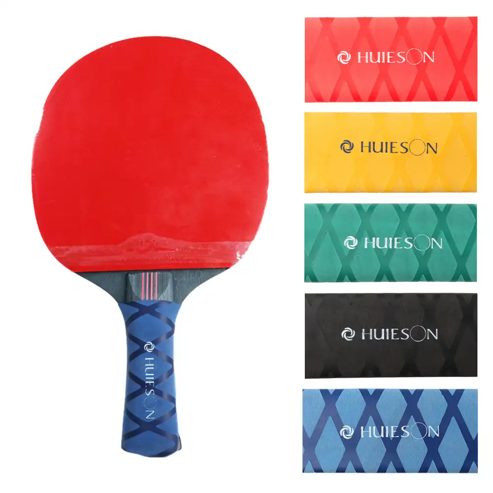 Raket tenis meja, Set pita pegangan raket Ping Pong, karet penahan panas menyusut anti selip, aksesori tenis meja