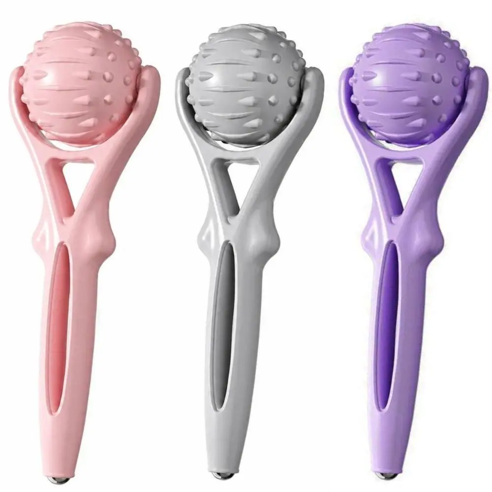 Ergonomic Handheld Massage Roller Smooth Multipurpose Trigger Point Massager Comfortable Lightweight Muscle Relief Roller