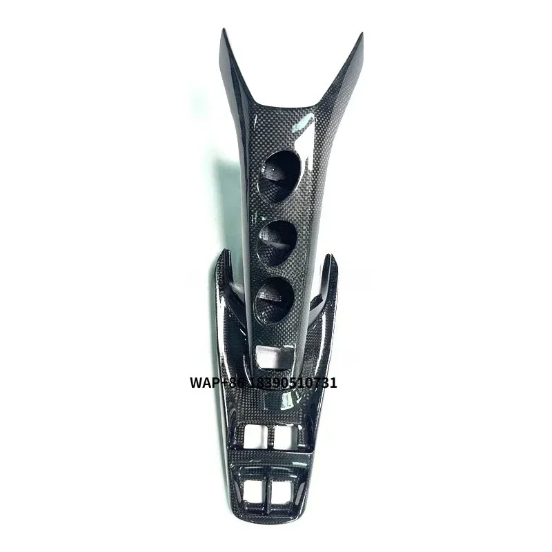 

High Quality Dry Carbon Fiber Center Console Switch Base Cover Interior Trims Kits for 488 GTB Spider Car Accessories