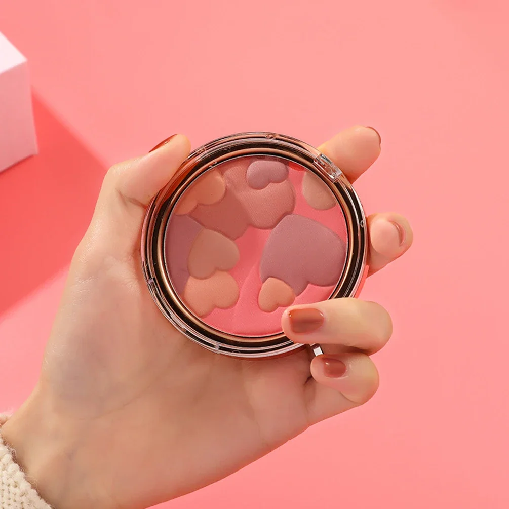 Brighten Whiten Love Hearts Cute Girl Heart Niche New Private Label Highlighter Blush Palette Custom Bulk Makeup Face Beauty