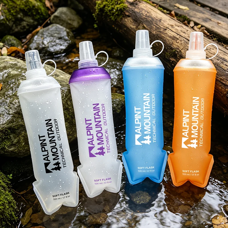 500ml折りたたみ式漏れ防止ソフト折りたたみ式ウォーターボ - Water Bottle Collapsible のレビューと価格