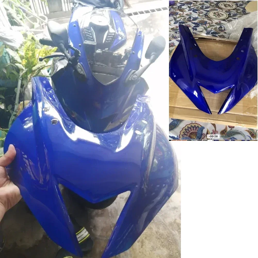 For Yamaha YZF R125 2019 2020 2021 R15 V3.0 Front Nose Fairing Upper Frame Cover Head Cowl Mask Facelift Motorcycle Accessories