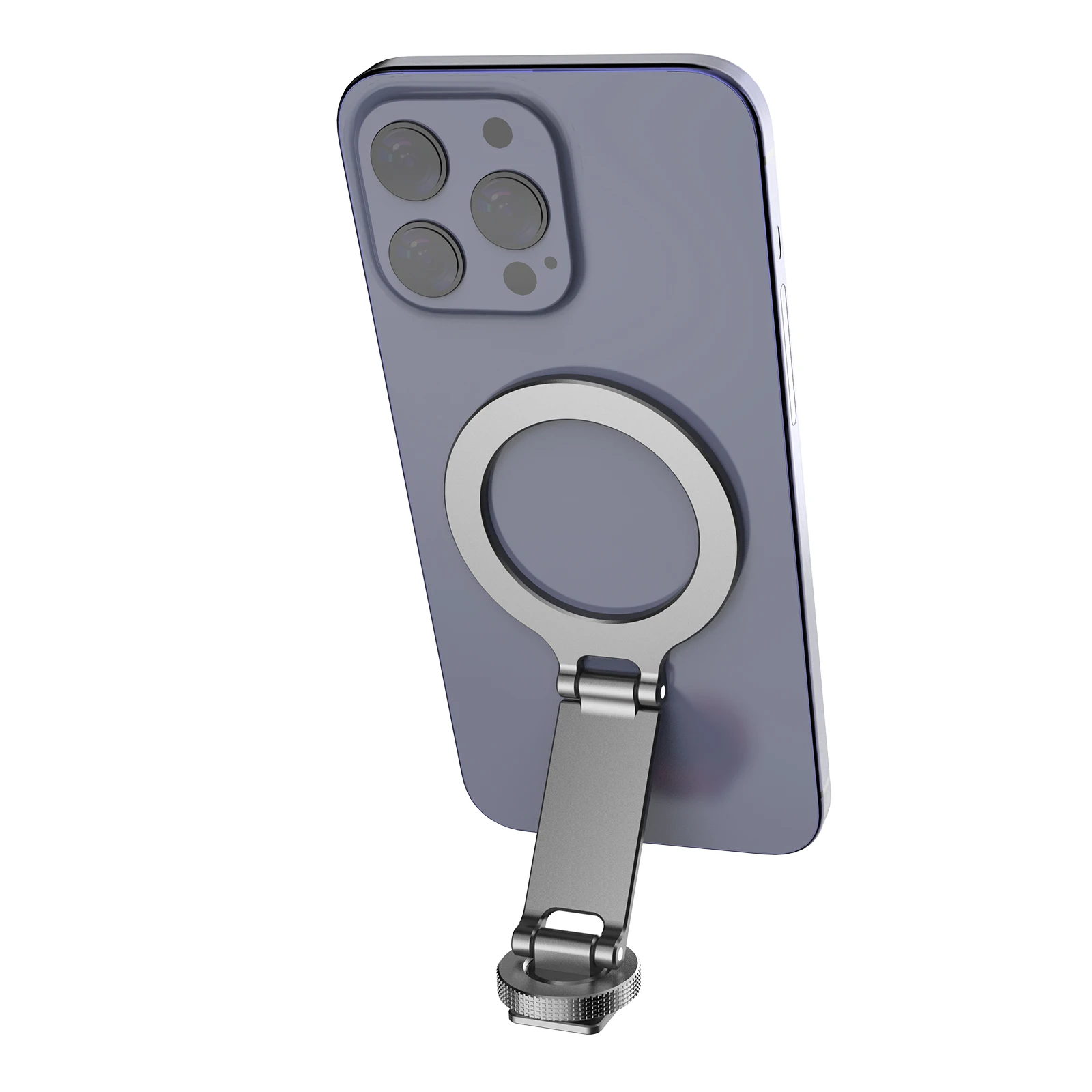 Magnetic Magsafe Phone Holder Mount Folding Metal Cold Shoe Phone Holder for IOS Android DSLR Camera Monitor Tripod