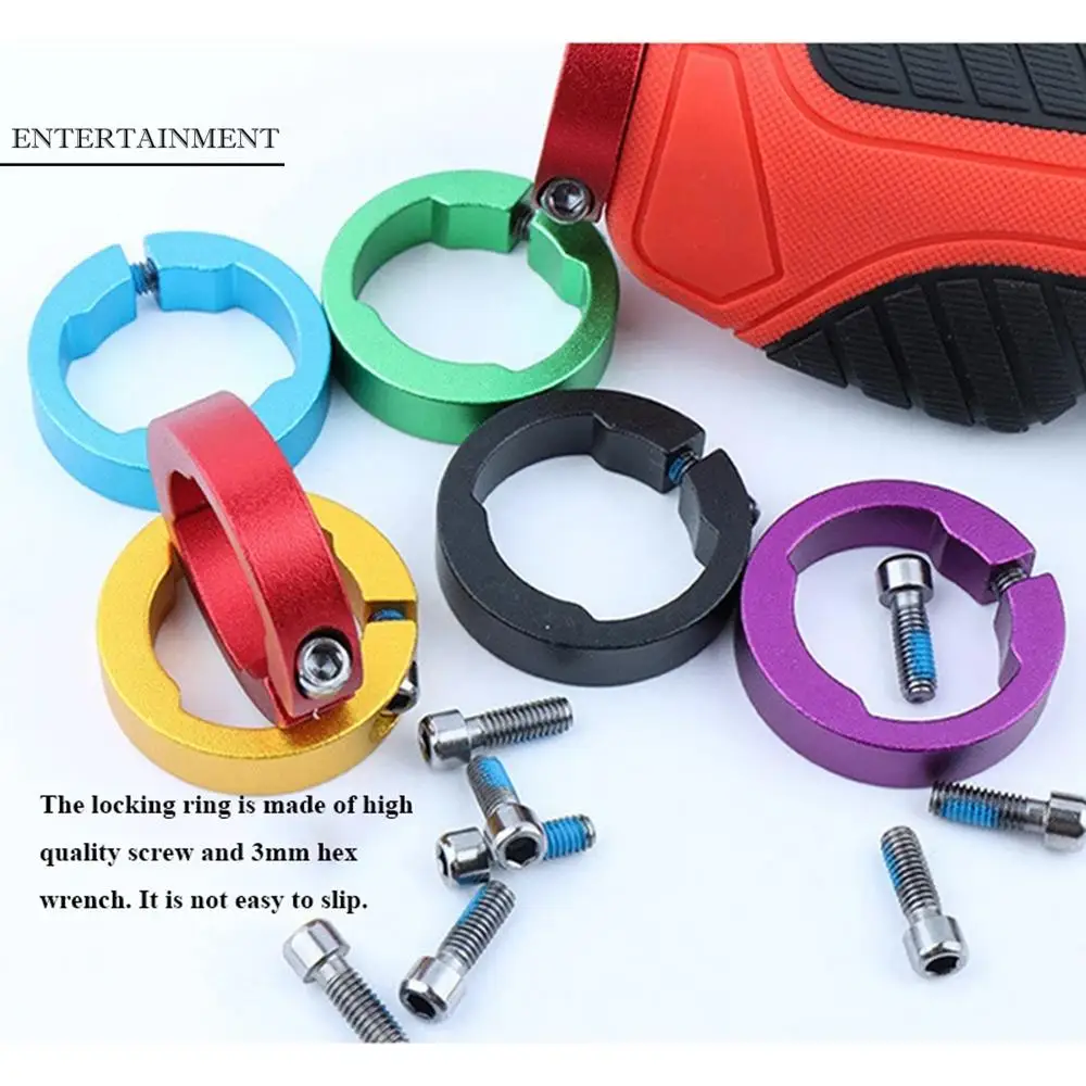 Aluminum Alloy Mountain Bike Cycling Accessories Handlebar Lock Ring Bicycle Grips Ring Bike Grips Fixing Ring End Lock Rings