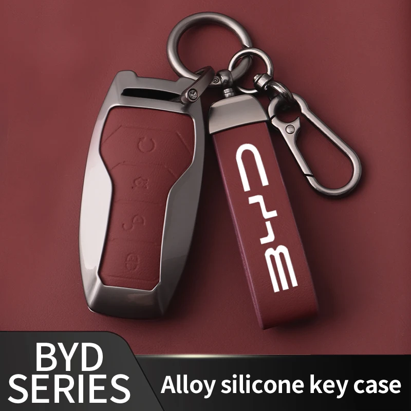 Car Key Case Cover Holder for BYD Second Song Pro Tang Dm QIn PLUS MAX Yuan Generation Atto 3 Han EV Dolphin Accessories