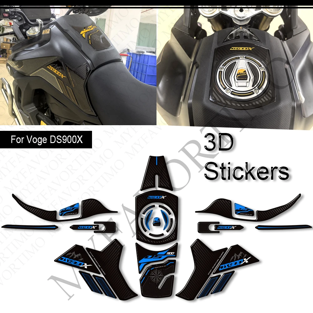 

For VOGE DS900X 900DSX 900 DSX Adventure Motorcycle Tank Pad Gas Fuel Oil Protector Stickers Decals Fairing Fender 2024 2025