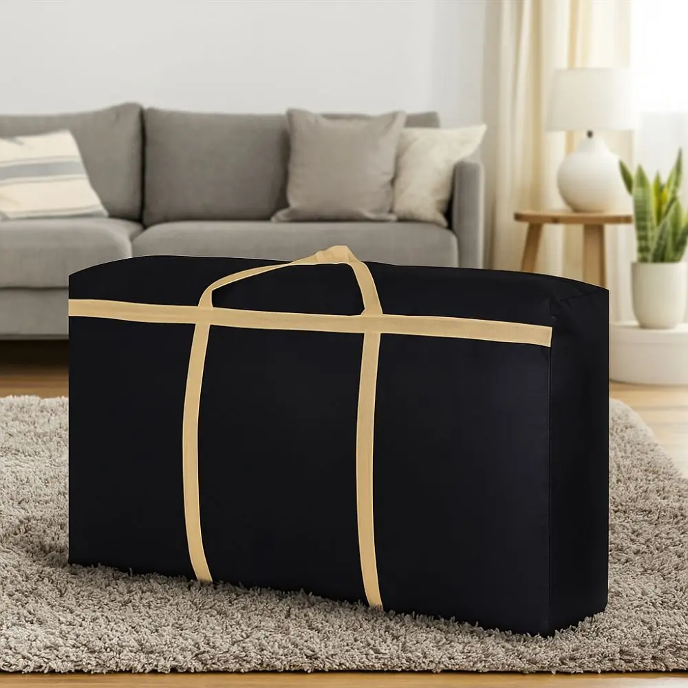 ثنائي الاتجاه سستة أكسفورد القماش الأمتعة حقيبة طوي مقاوم للماء الملابس حقيبة تعبئة اللحاف الغبار سماكة حقيبة التخزين