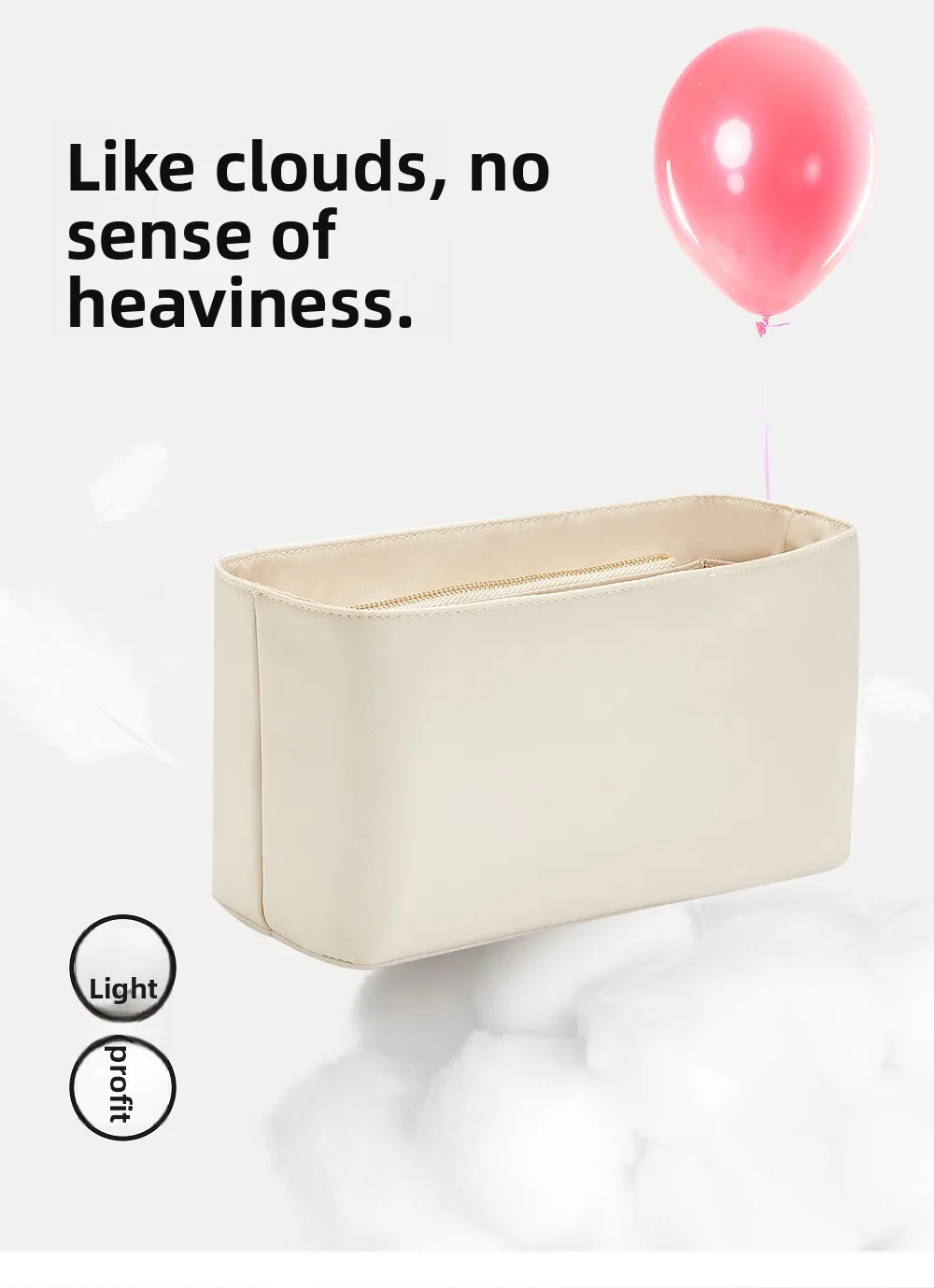 Waterproof Bag Insert Storage For Garden Party23mini Nylon Bag Organizer Insert Bag Support Bag Liner Handbag Bag Accessories