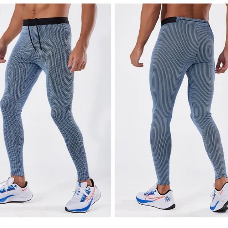 Summer Spring Autumn Men Boy Running Tights GYM Pants Male Basketball Football Soccer Fitness Exercise Sport Long Leggings 455